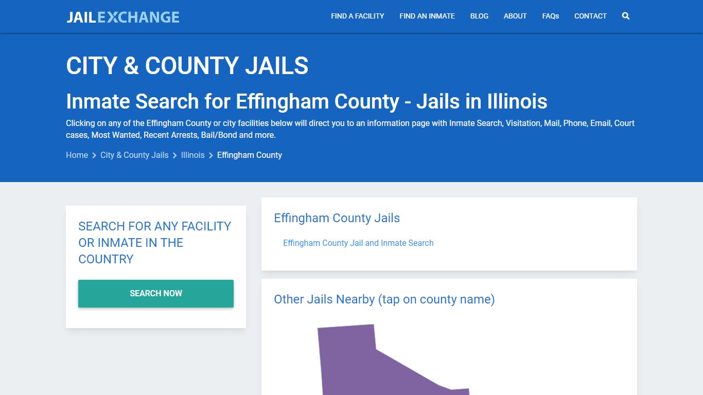 Inmate Search for Effingham County | Jails in Illinois - Jail Exchange